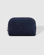 Load image into Gallery viewer, Louenhide Nina Purse Velvet Navy
