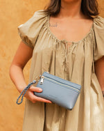 Load image into Gallery viewer, Louenhide Spencer Travel Purse Dusty Blue
