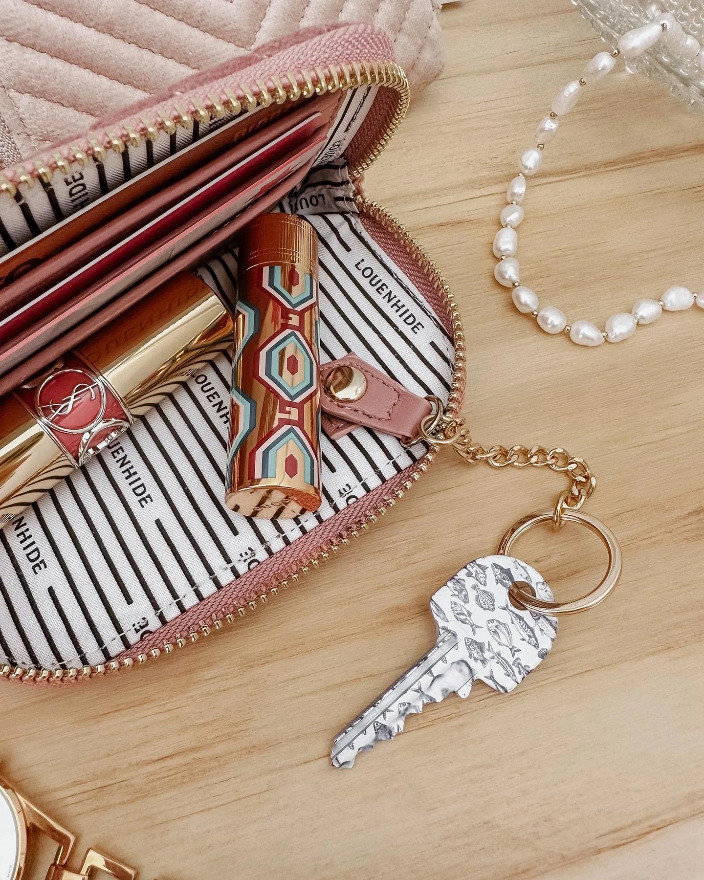 Louenhide Nina Purse Velvet Malt