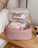 Load image into Gallery viewer, Louenhide Paris Iggy Cosmetic Case Set Blush Pink
