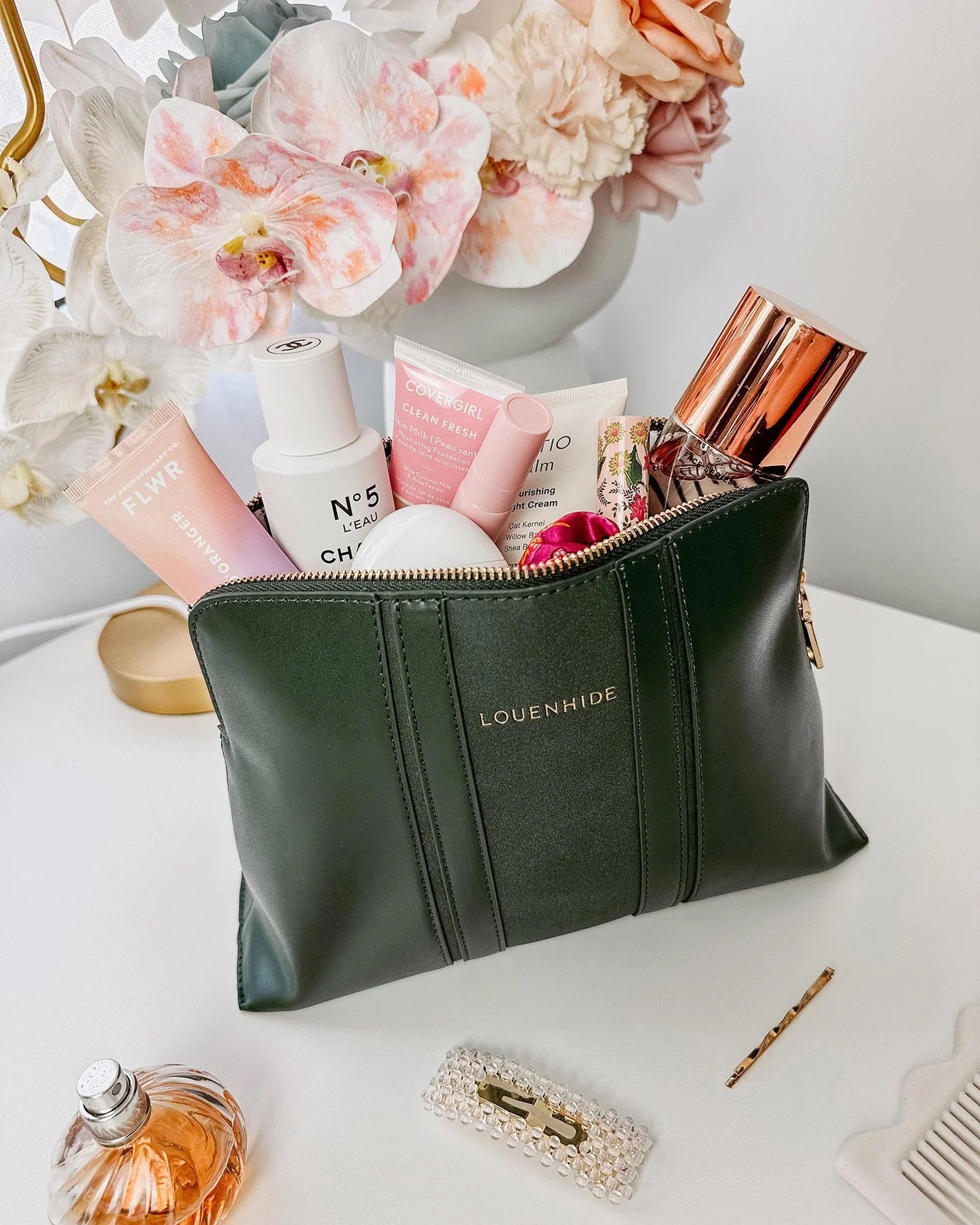 Louenhide Dulcie Baby Dulcie Makeup Bag Set Forest Green Putty
