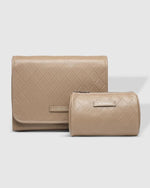 Load image into Gallery viewer, Louenhide Cleo Penny Cosmetic Case Set Taupe
