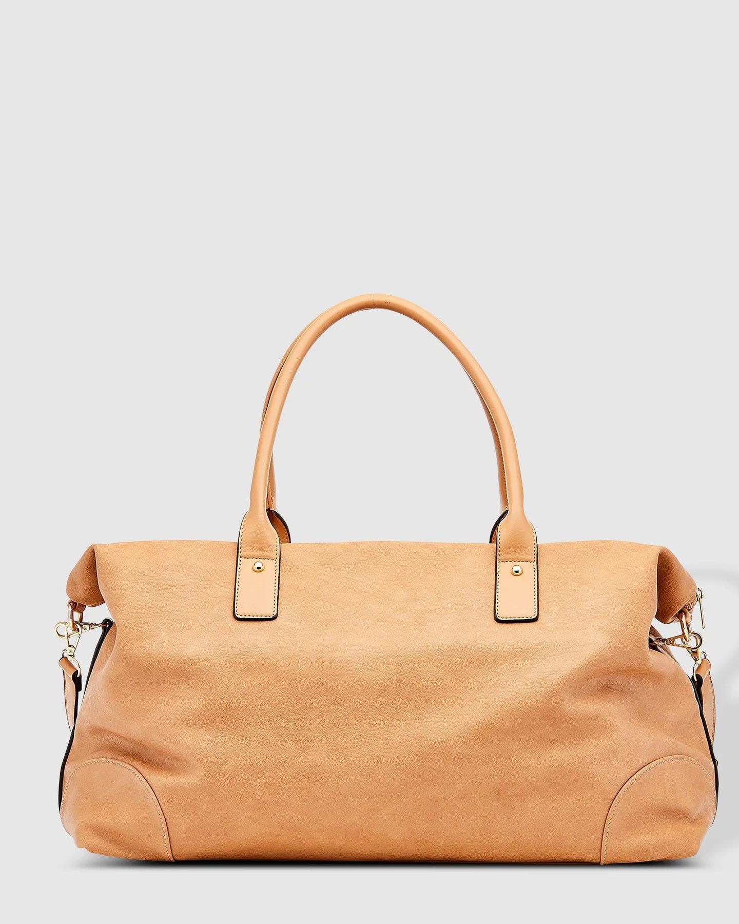 Louenhide Alexis Stripe Weekender Travel Bag Camel Stripe Strap 
