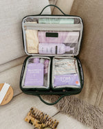 Load image into Gallery viewer, Louenhide Georgie Cosmetic Case Forest Green
