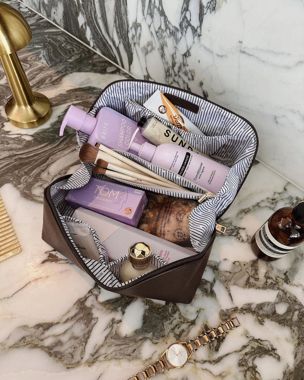 Louenhide Orion Cosmetic Case Chocolate