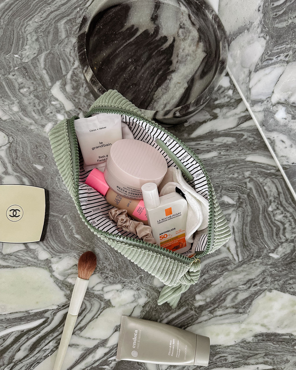 Louenhide Destiny & Baby Destiny Cosmetic Set Sage Green
