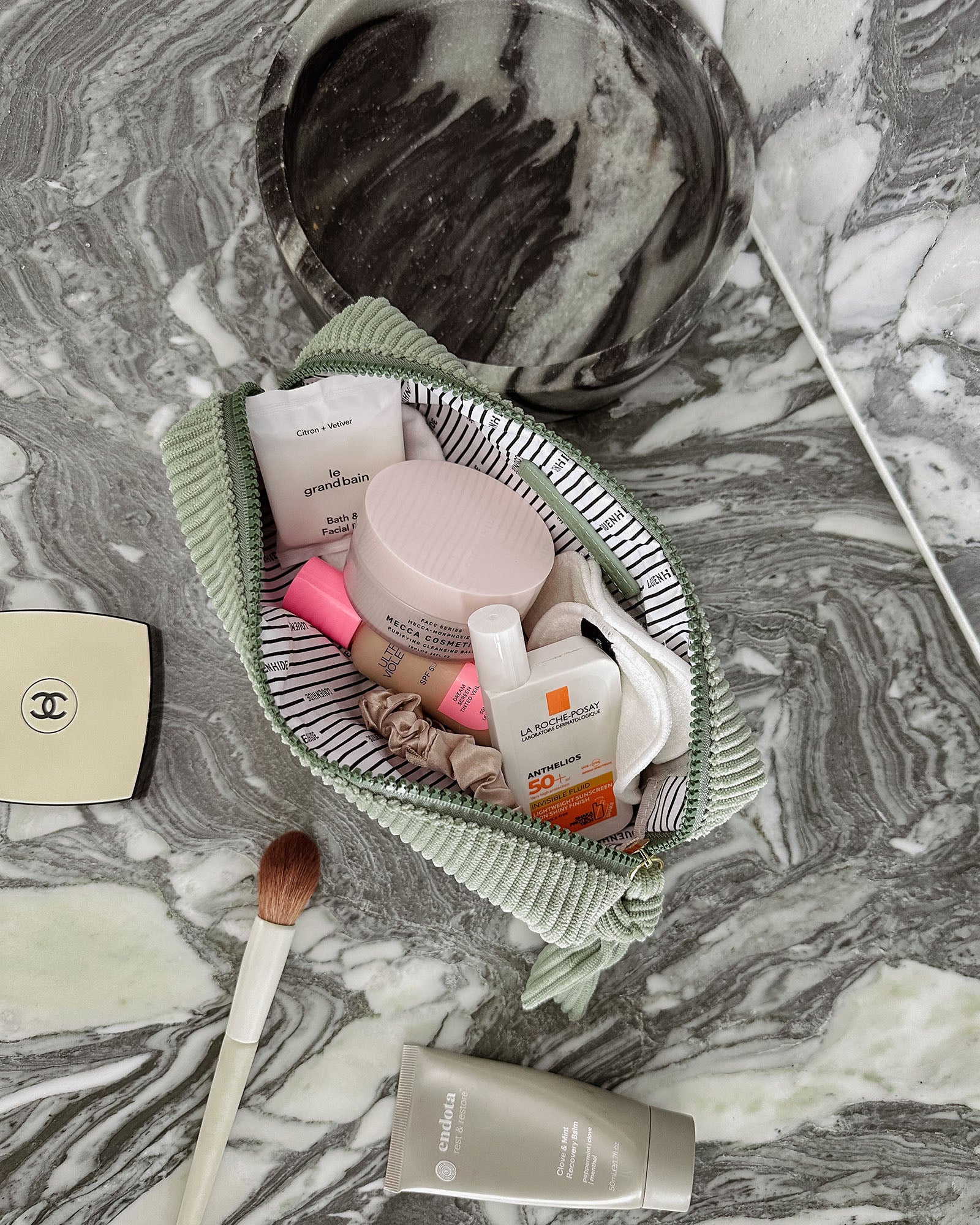 Louenhide Destiny & Baby Destiny Cosmetic Set Sage Green