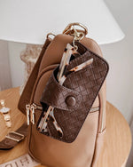 Load image into Gallery viewer, Louenhide Skittle Sunglass Case - Woven Chocolate
