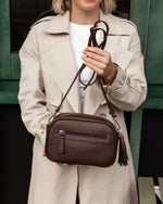 Load image into Gallery viewer, Louenhide Jacinta Gia Crossbody Bag - Chocolate
