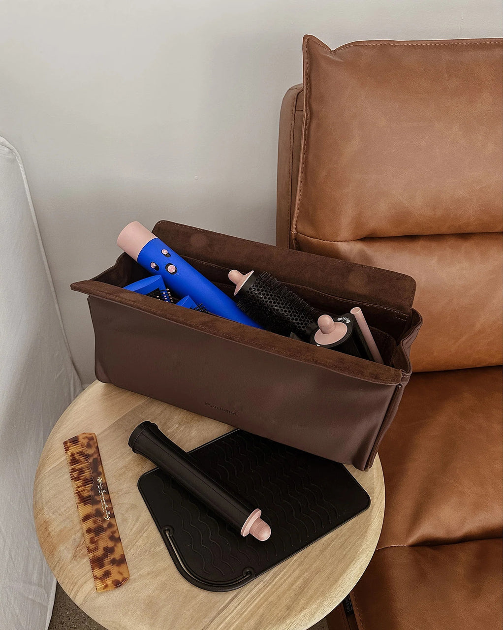 Louenhide Margot Hair Tool Travel Case - Chocolate