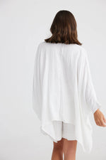 Load image into Gallery viewer, Holiday Palma Top White Linen Slub *sale*
