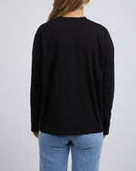 Load image into Gallery viewer, Foxwood Statement Long Sleeve Washed Black [sz:8]
