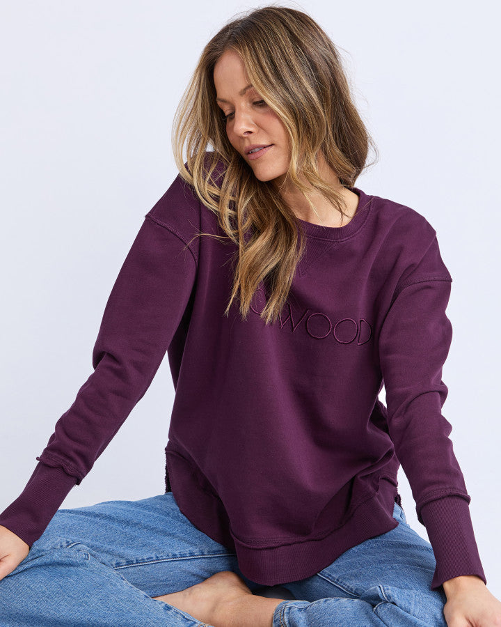 Foxwood Simplified Crew Plum [sz:8]