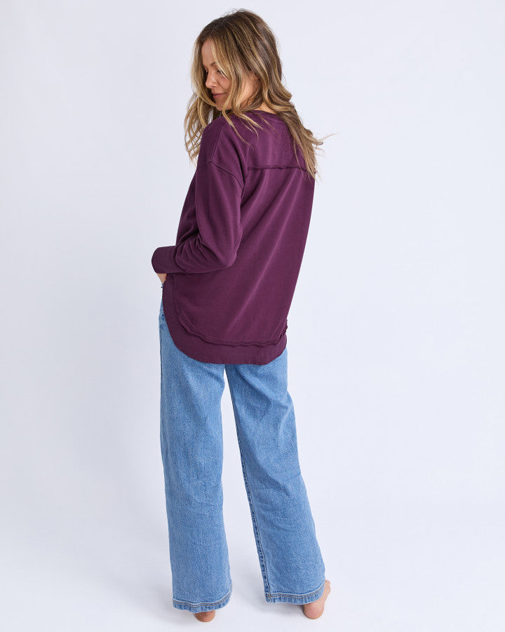 Foxwood Simplified Crew Plum [sz:8]