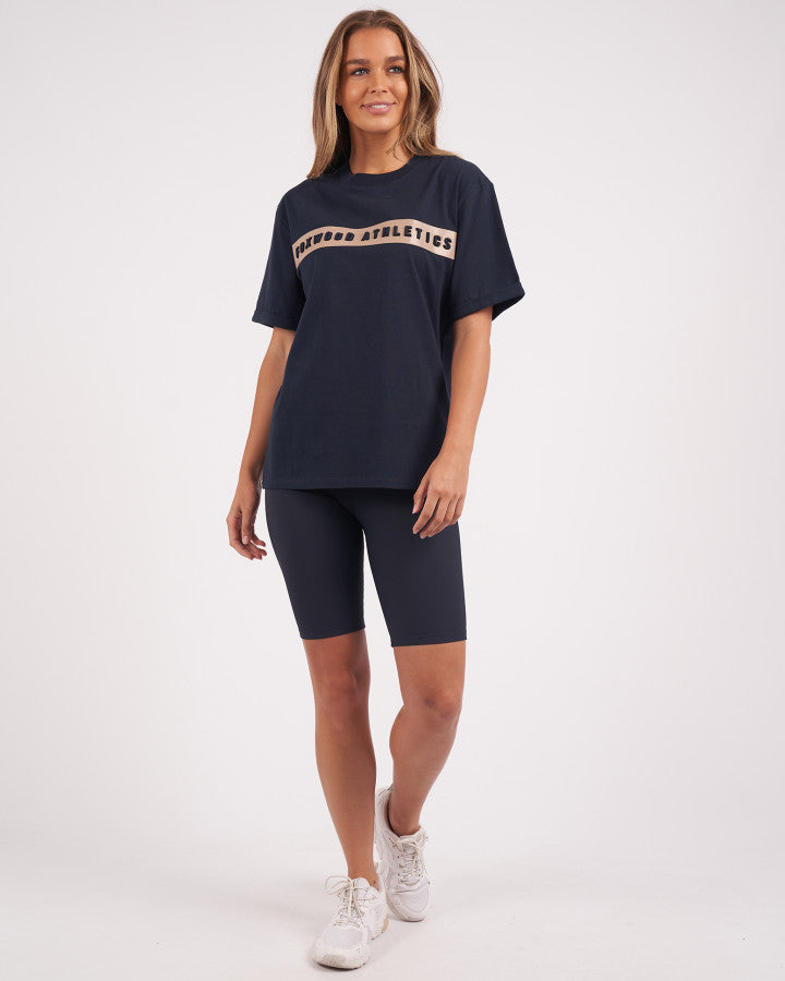 Foxwood Athletics Tee Navy [sz:10]