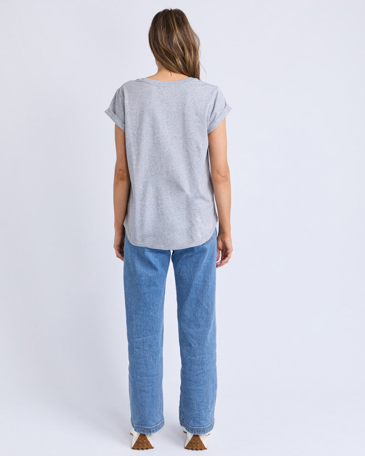 Foxwood Signature Tee Grey Marle [sz:8]