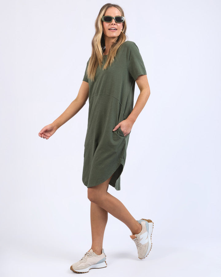 Foxwood Bay Dress Khaki [sz:8]