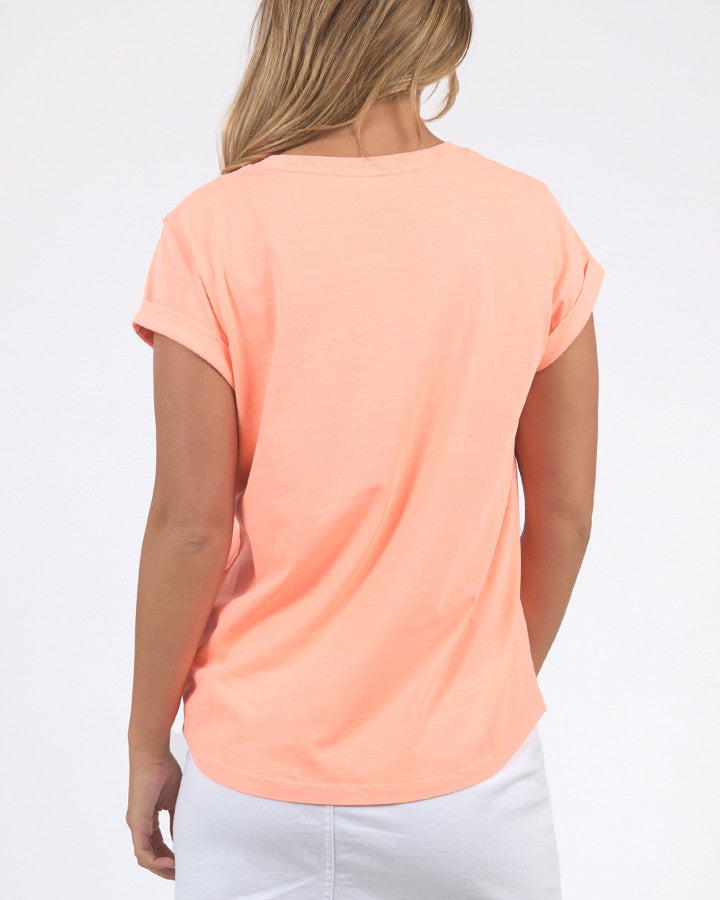 Foxwood Signature Tee Neon Peach [sz:8]