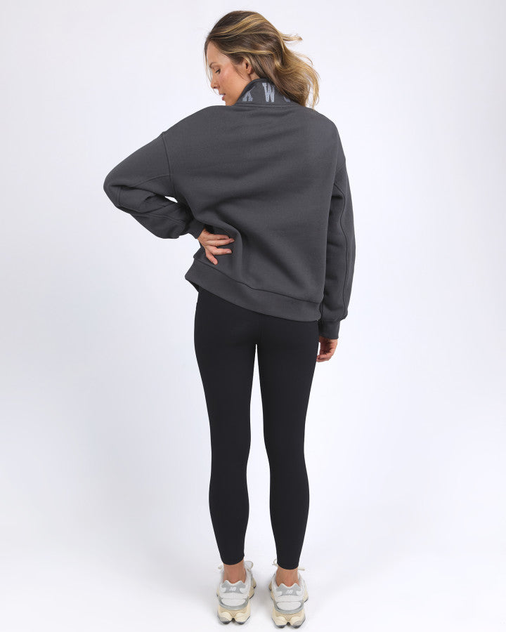 Foxwood College Zip Crew Charcoal [sz:8]
