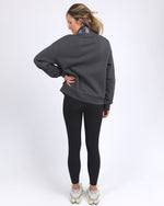 Load image into Gallery viewer, Foxwood College Zip Crew Charcoal [sz:8]
