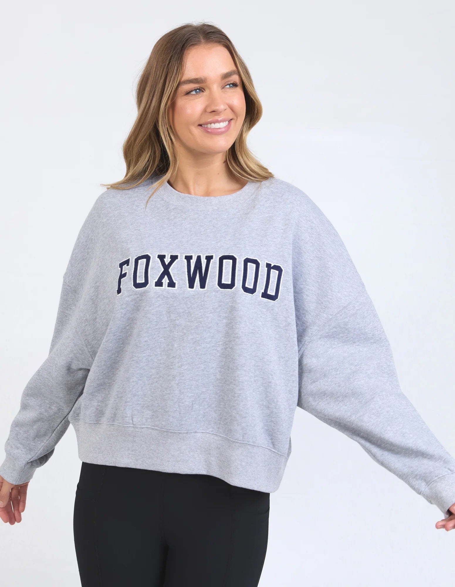 Foxwood Sunday Crew Grey Marle [sz:10]