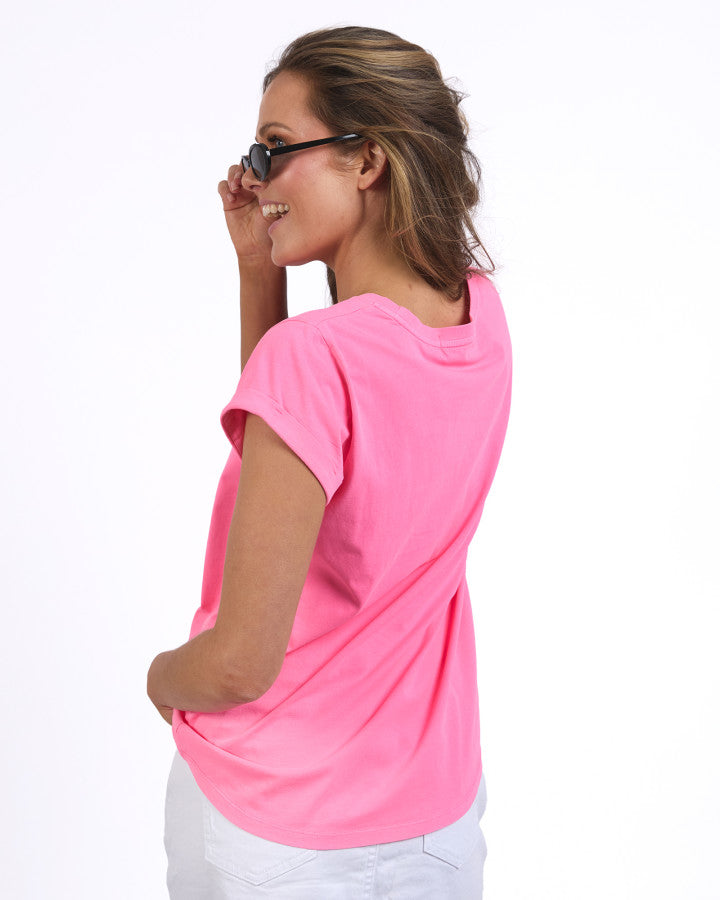 Foxwood Effortless Tee Neon Rose [sz:8]