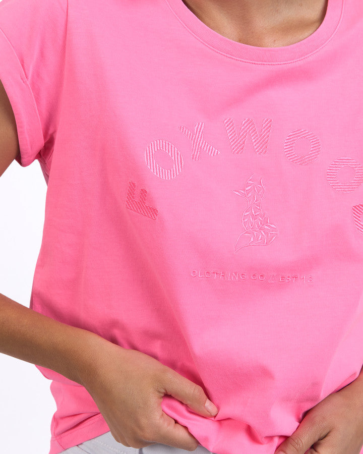 Foxwood Effortless Tee Neon Rose [sz:8]
