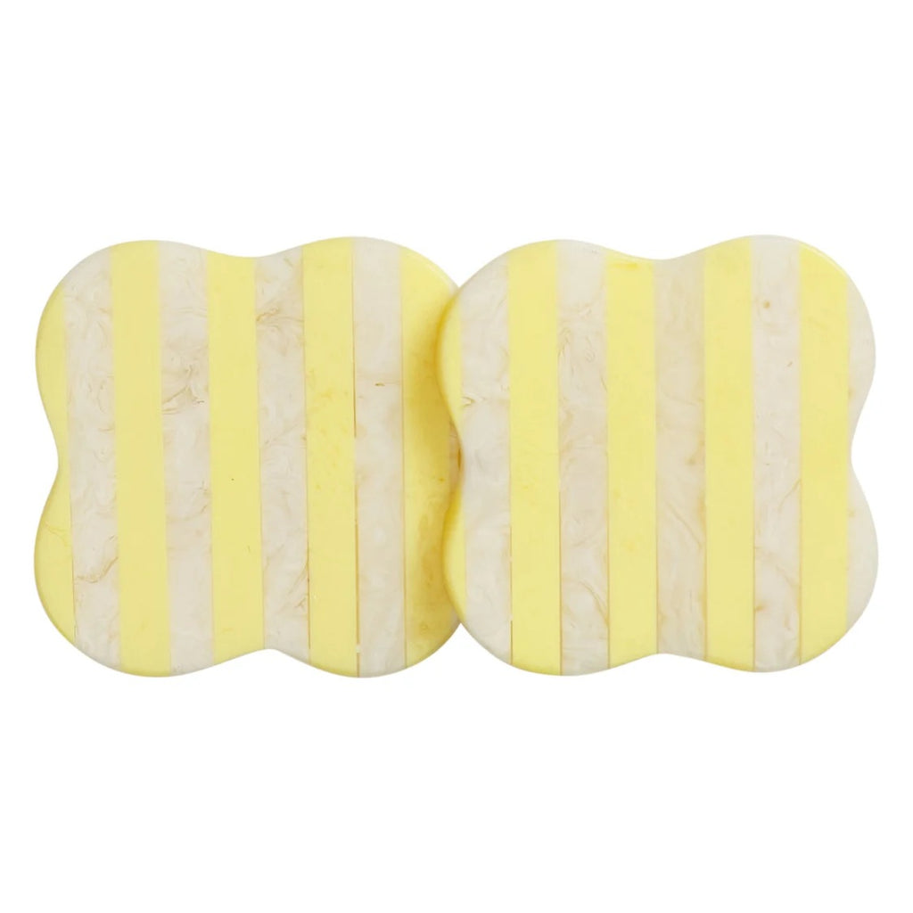 Sage X Clare Noellyn Resin Coasters - Set Of 2 - Aspen Gold