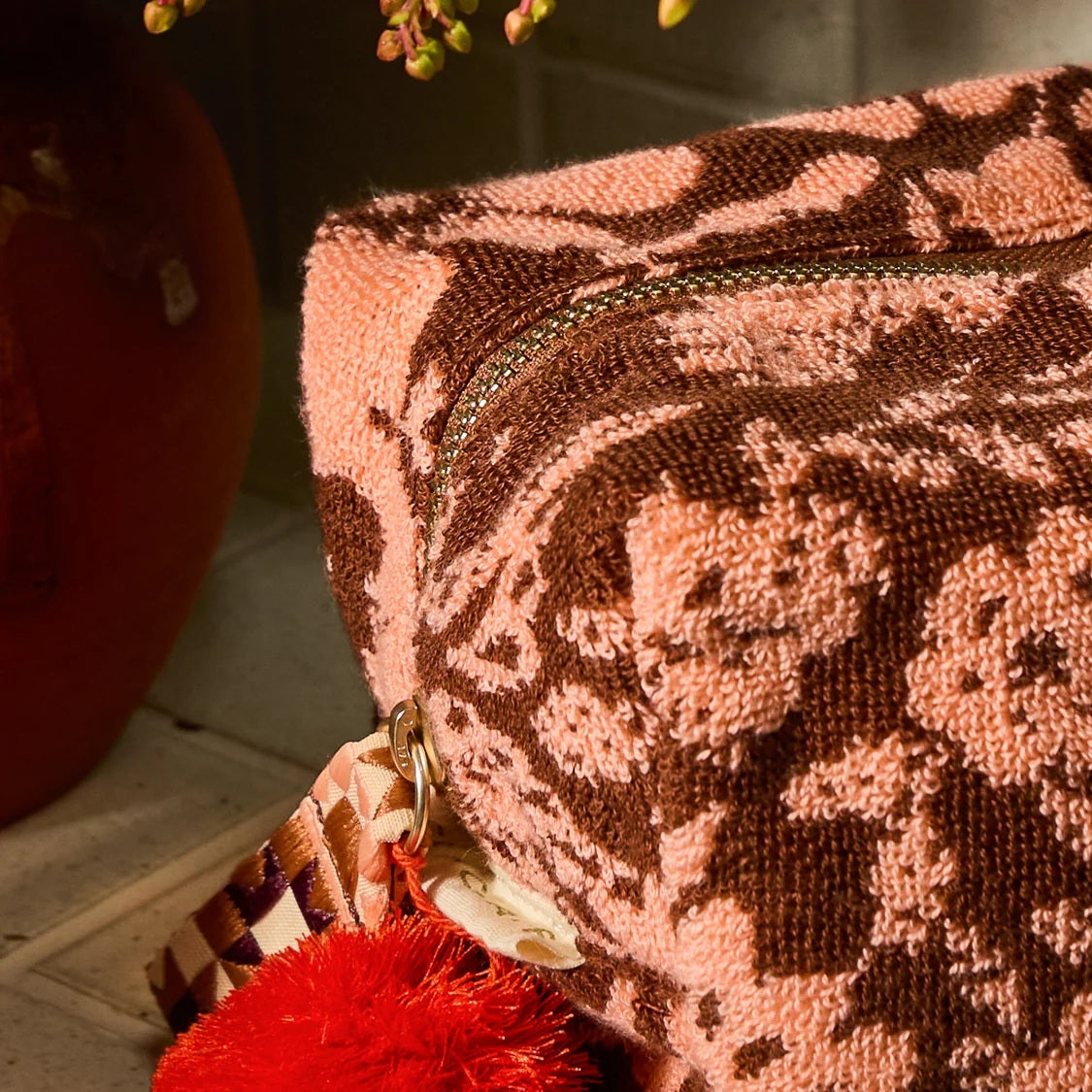 Sage X Clare Indiana Terry Pouch - Carnelian Small