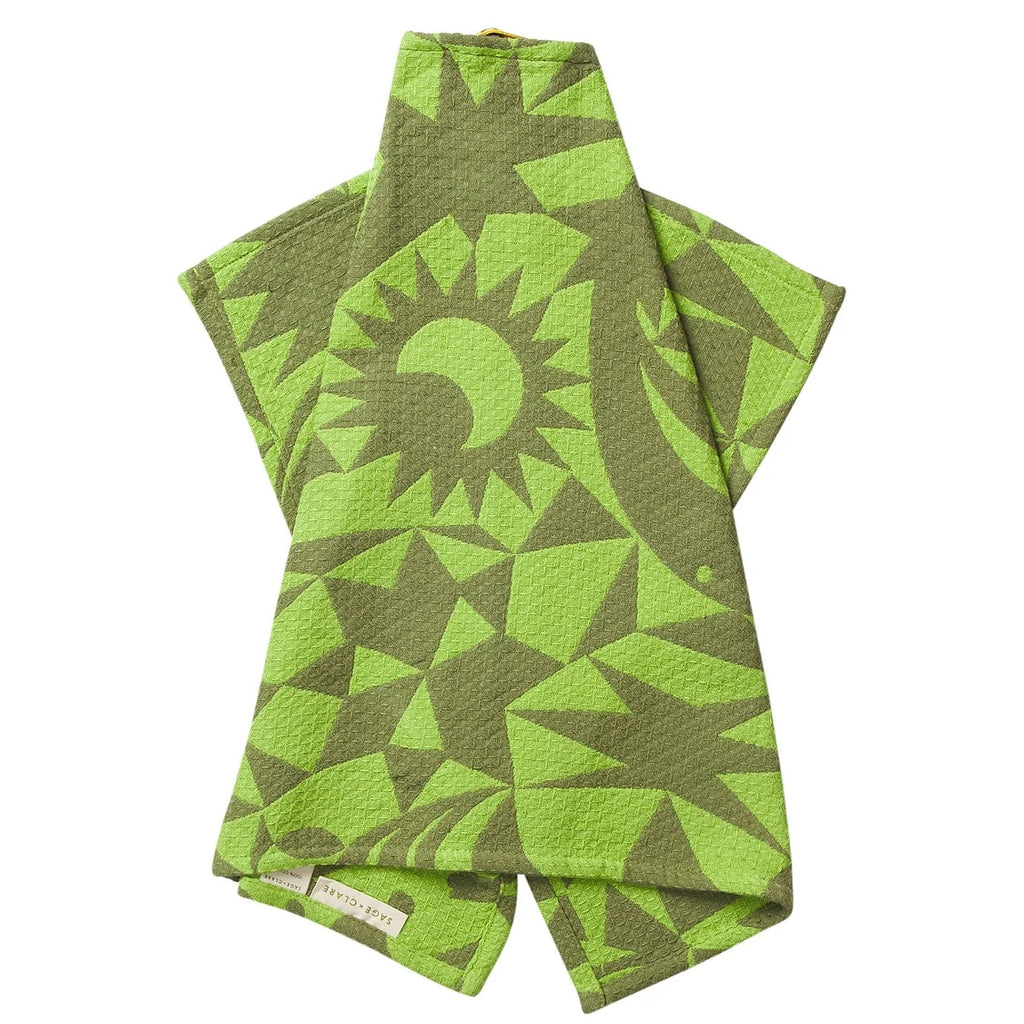 Sage X Clare Nora Tea Tea Towel - Cactus Green