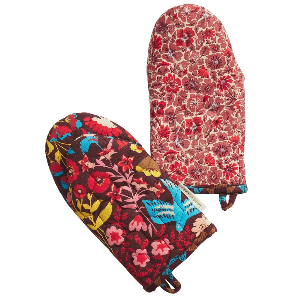 Sage X Clare Magnolia Oven Mitt Set