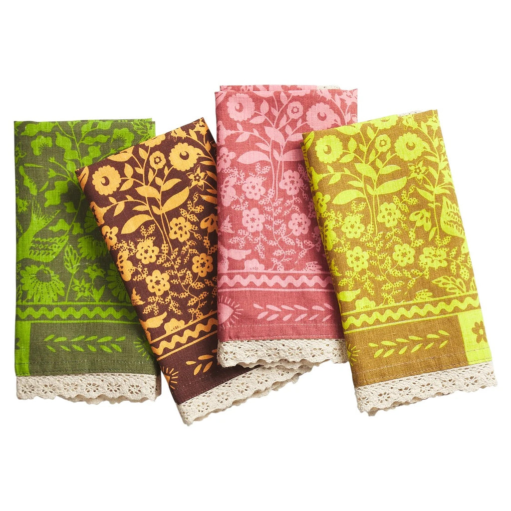 Sage X Clare Indiana Linen Napkin Set - Citrine