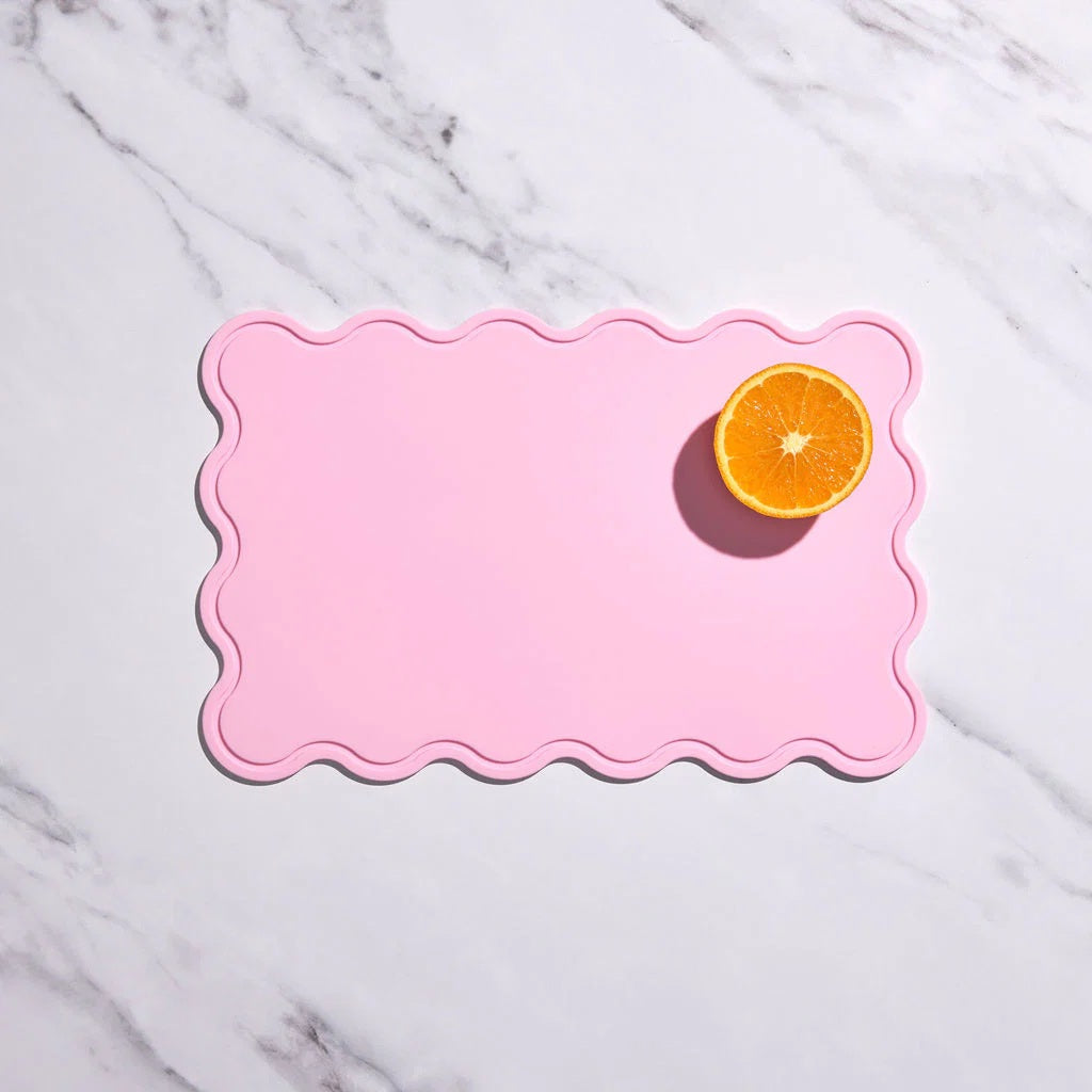 Styld.chop (set Of 2) - Swirl + Solid - Fairy Floss