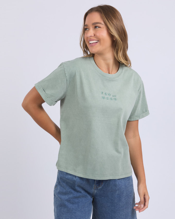 Foxwood Huntleigh Oversized Tee Iceberg Green [sz:8]