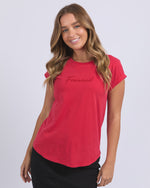 Load image into Gallery viewer, Foxwood Signature Tee Crimson [sz:8]
