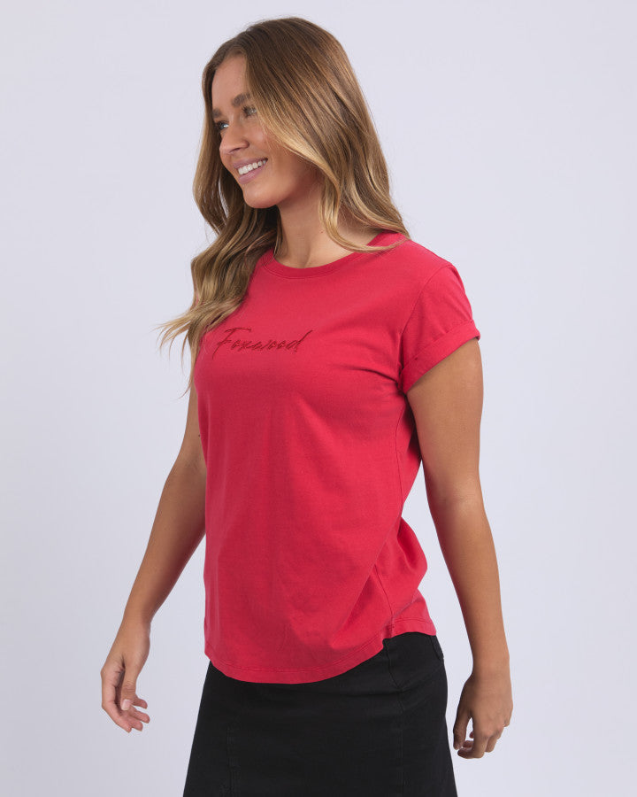 Foxwood Signature Tee Crimson [sz:8]