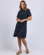 Load image into Gallery viewer, Foxwood Eva Dress Navy [sz:10]
