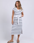 Foxwood Casey Stripe Dress White [sz:10]