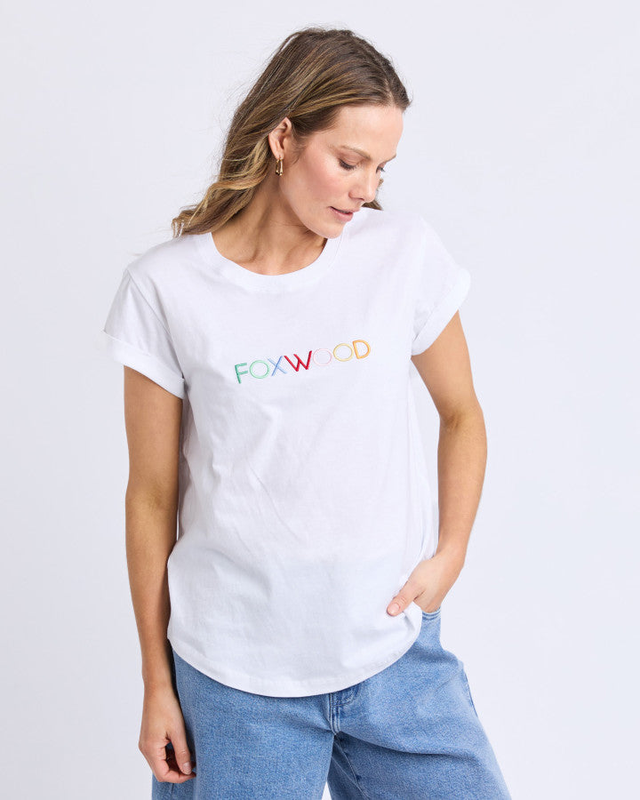 Foxwood Confetti Tee White [sz:8]