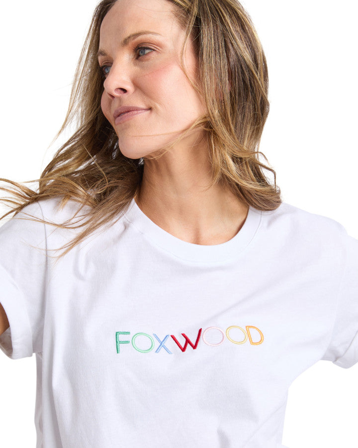 Foxwood Confetti Tee White [sz:8]