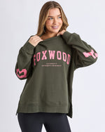 Load image into Gallery viewer, Foxwood Interval Crew Dark Khaki &amp; Coral [sz:6]
