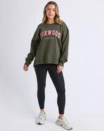 Load image into Gallery viewer, Foxwood Interval Crew Dark Khaki &amp; Coral [sz:6]
