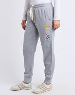Load image into Gallery viewer, Foxwood Simplified Confetti Track Pant Grey Marle [sz:10]
