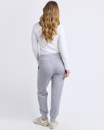 Load image into Gallery viewer, Foxwood Simplified Confetti Track Pant Grey Marle [sz:10]
