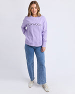 Load image into Gallery viewer, Foxwood Simplified Metallic Crew Lavender [sz:10]
