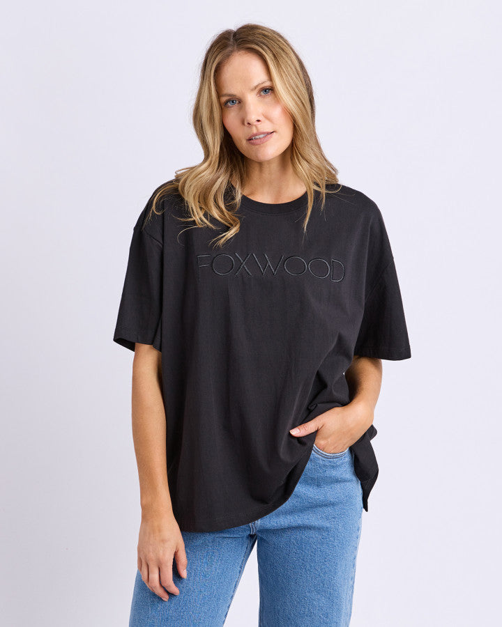 Foxwood Simplified Tee Black [sz:8]
