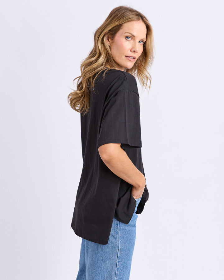 Foxwood Simplified Tee Black [sz:8]
