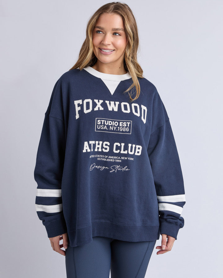 Foxwood Club Life Crew Navy/white [sz:8]