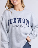 Load image into Gallery viewer, Foxwood Intention Crew Grey Marle/navy [sz:10]
