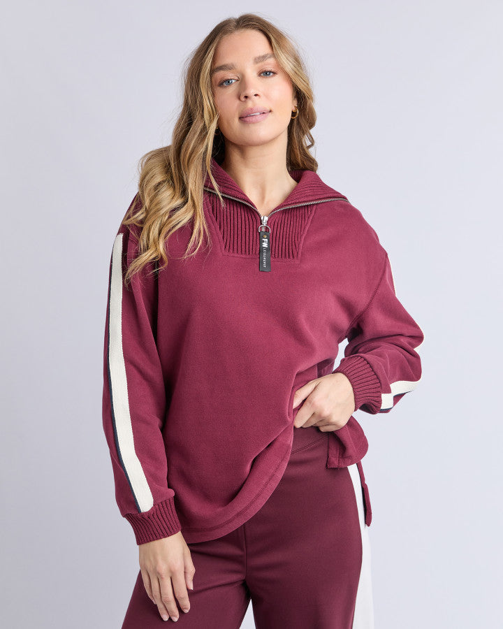 Foxwood Knit Collar Crew Port [sz:10]